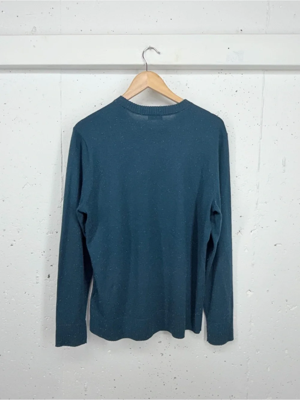 Smartwool Men’s Size Medium Sparwood Speckled Teal Merino Blend Crew Sweater
